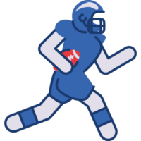 male player american football icon isolated png