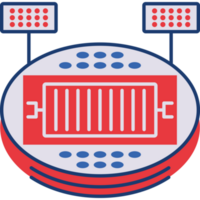 Stadion amerikanisch Fußball Symbol isoliert png