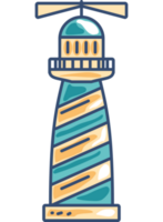 faro náutico icono aislado diseño png