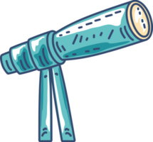 telescope science icon isolated design png