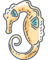 sea horse undersea icon isolated png