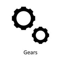 Gears Vector Solid Icon Design illustration. Seo and web Symbol on White background EPS 10 File