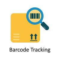 Barcode Tracking Vector  Flat Icon Design illustration. Ecommerce and shopping Symbol on White background EPS 10 File