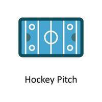 Hockey Pitch Vector  Flat Icon Design illustration. Sports and games  Symbol on White background EPS 10 File