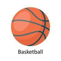 Basketball Vector  Flat Icon Design illustration. Sports and games  Symbol on White background EPS 10 File