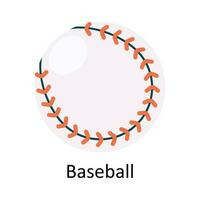 Baseball Vector  Flat Icon Design illustration. Sports and games  Symbol on White background EPS 10 File