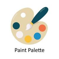 Paint Palette Vector  Flat Icon Design illustration. Education and learning Symbol on White background EPS 10 File