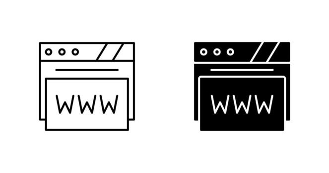 Web Browser Vector Icon