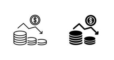 Money Loss Vector Icon