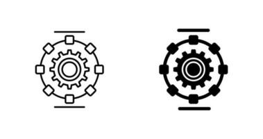 icono de vector de proceso automatizado