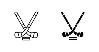 icono de vector de hockey sobre hielo