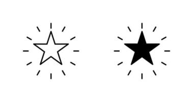 icono de vector de estrella única