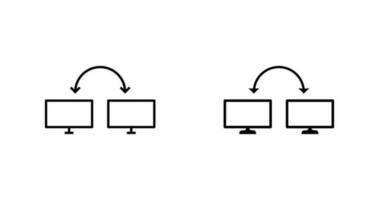 icono de vector de sistemas conectados únicos