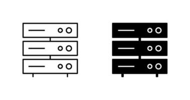 Unique Server Network Vector Icon