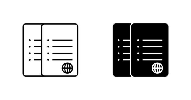 Unique Network Files Vector Icon