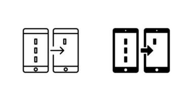 Unique Data Transfer Vector Icon