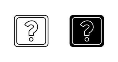 Unique Question Mark Vector Icon