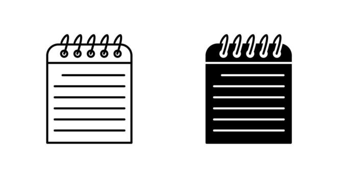 Unique Note Vector Icon