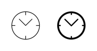 icono de vector de reloj único