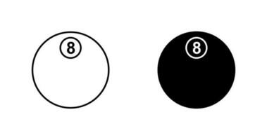 Unique Eight Ball Vector Icon