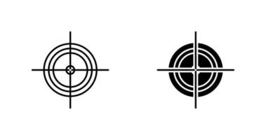 Unique Target Vector Icon