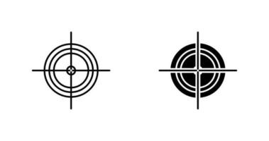 Unique Target Vector Icon