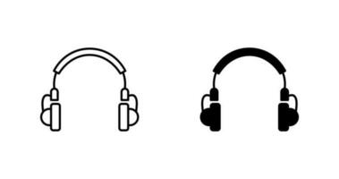 icono de vector de auriculares únicos