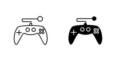 icono de vector de control de juego único