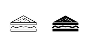 icono de vector de sándwich único