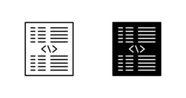 Piece of Code Vector Icon