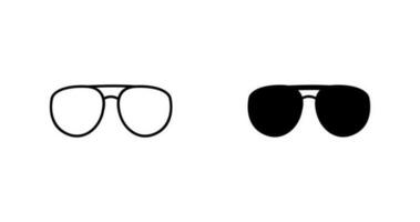 icono de vector de gafas únicas