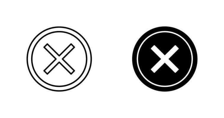 Do Not Cross Vector Icon