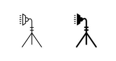 icono de vector de soporte de luz único