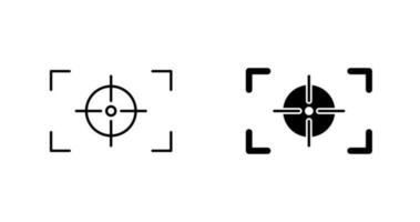 Unique Focus Horizontal Vector Icon