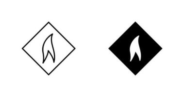 Flammable Material Vector Icon