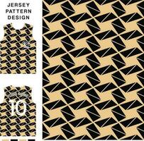 Seamless triangle pettern concept vector jersey pattern template for printing or sublimation sports uniforms football volleyball basketball e-sports cycling and fishing Free Vector.