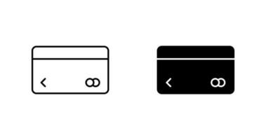 icono de vector de tarjeta de crédito único