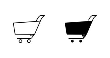 Unique Shopping Cart Vector Icon