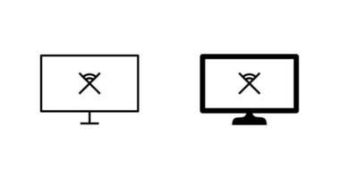 Unique Disconnected Network Vector Icon