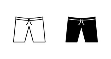 icono de vector de pantalones cortos