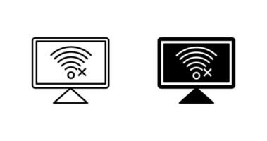Disconnected Network Vector Icon