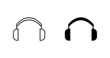 icono de vector de auriculares