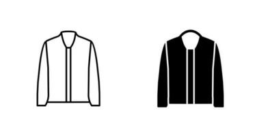 icono de vector de chaqueta