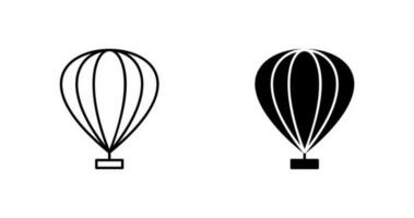 icono de vector de globo de aire caliente