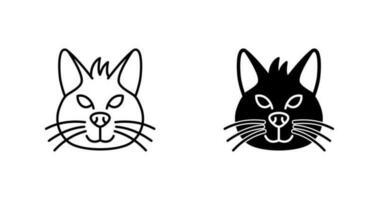 icono de vector de gato