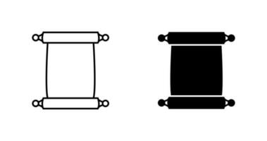 rollo de icono de vector de papel