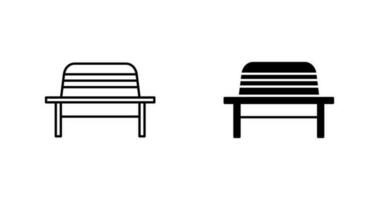 Garden Bench Vector Icon