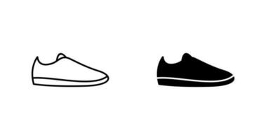 icono de vector de zapatos casuales