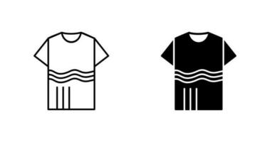 T Shirt with lines Vector Icon