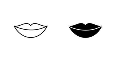 icono de vector de labios